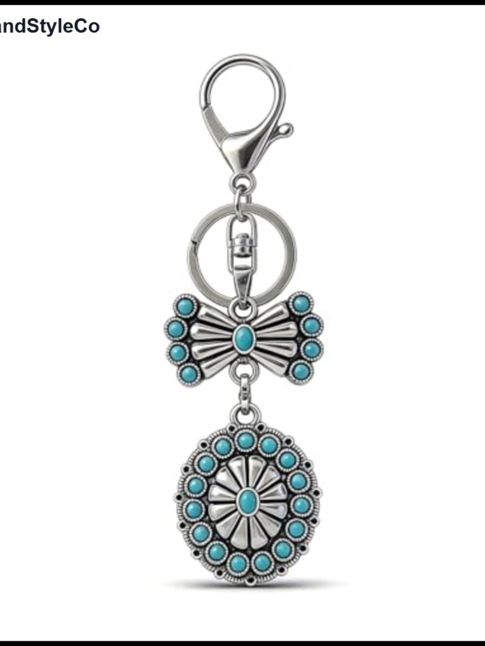 Boho Western Cowgirl Keychain Bag Charm for Handbags Tote